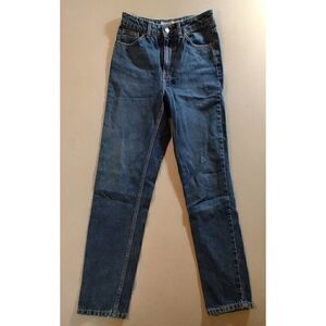 TOPSHOP MOTO MOM JEANS SIZE 26 MADE IN TURKEY LIGHT WASH HiGH WAISTED